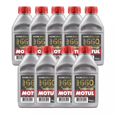 Motul RBF 660 Factory Line 100% Synthetic Racing Brake Fluid 101667 500ml 9 Pack • $167.11