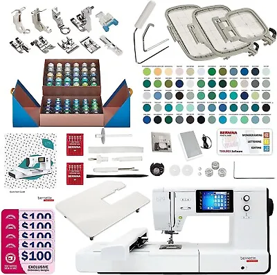 Bernette B79 Sewing & Embroidery Machine - Deluxe Embroidery Design Tools Bundle • $2019