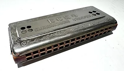 Vintage M Hohner The Echo Harp Harmonica C/ G Made In Germany • $89.99