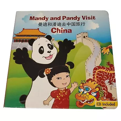 NEW Book + CD MANDY AND PANDY VISIT CHINA ENGLISH MANDARIN CHINESE Chris Lin Kid • $9.97