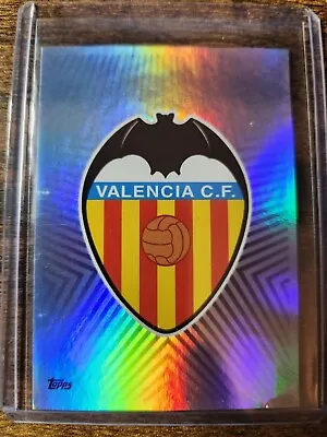 2019-20 Topps UEFA Champions League Sticker Valencia CF Big Foil Badge #460 • $2.49