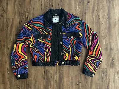 Vintage 90s Moschino Jeans Bomber Jacket - Women’s Small Size 6 • $150