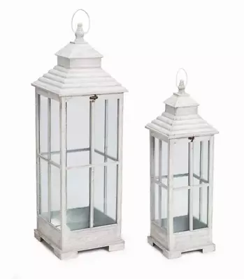 Lantern (Set Of 2) 27.5 H 38 H Wood TopD-S000216B001089P000648V000 • $220.75