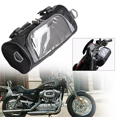 Universal Motorcycle Windshield Bag 2.5L Electric Car Front Handlebar Fork Bag • $16.96