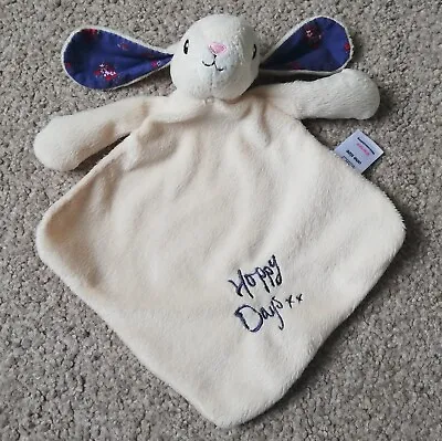 F & F Tesco  Hoppy Days Bunny Rabbit Baby Comforter Blanket Soft Plush Toy Happy • £21.99