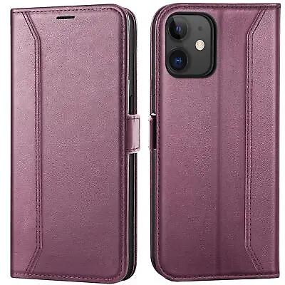 Flip Case For IPHONE 12 Mini Rfid Protective Case Wallet Cover Book Cover Case • £13.75