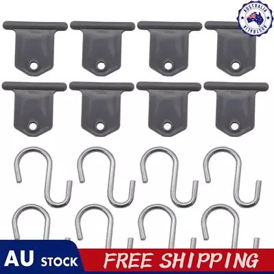 8Pcs Camping Awning Hooks S-shaped RV Awning Hooks RV Caravan Camper Accessories • $13.19