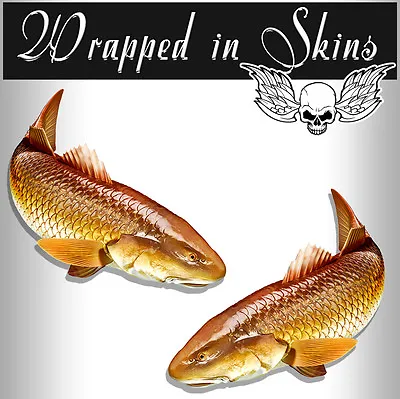 Fish Stickers Redfish Decals Vinyl Tackle Box RV Decals Red Fish  AFP-0054 • $3.14