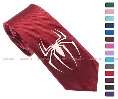 Marvel Hero Spiderman Logo Men Multi-colored 6.5 Cm Skinny Slim Tie Necktie 017 • $12.39