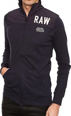 G-STAR RAW Mens Ace 84009C Zip Sweater Tracksuit Top Sweatshirt Dark Grey Large • £35