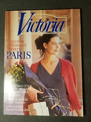 Vintage Victoria Magazine Oct 2000 Paris Flowers Decor Antiques Fashion • $15