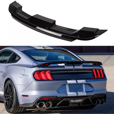 GT500-Style Spoiler With Gurney Flap Wicker Bill Fits For 2015-2022 Ford Mustang • $139.89