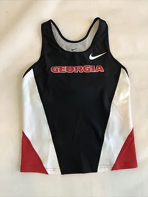 UGA Women's Small Black Tank Top Shirt University Of Georgia Nike Dri-Fit • $8.95