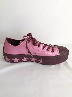 CONVERSE Women’s Lift OX Platform Miley Cyrus Trainers Size 8 • $58