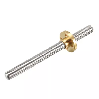 100mm T8 Pitch 2mm Lead 4mm Lead Screw Rod With Copper Nut For 3D Printer • $17.13