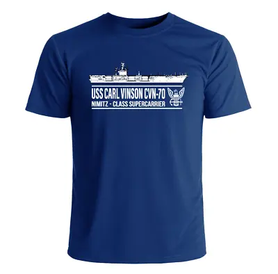 USS Carl Vinson CVN-70 T-Shirt US Navy Officially Licensed • $25.95