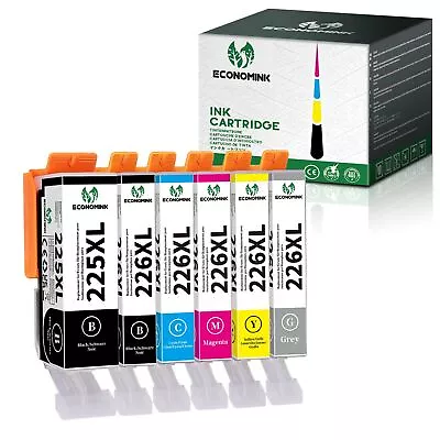 6 PACK PGI225 CLI-226 Ink Set W/Gray For Canon Pixma MG8120 MG8220 MG6120 MG6220 • $7.95