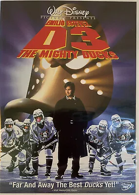 D3: The Mighty Ducks:  1996 DVD Disney Emilio Estevez Widescreen • $5