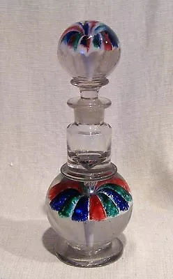 Millville NJ Red Blue And Green Paperweight Ink Bottle • $339.99