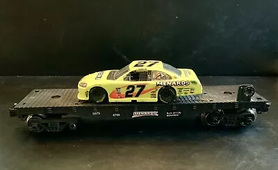 LOOK!! Premium  O-Guage Flat Car 6766 With Race Car #27 • $29.99