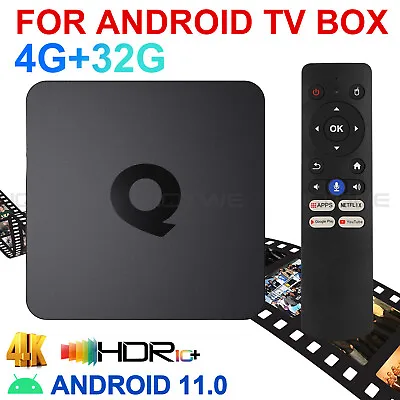 Android 11.0 Smart TV BOX 5G WIFI 4K HD Media Player Android TV 32GB BT 2024 UK • £25.69