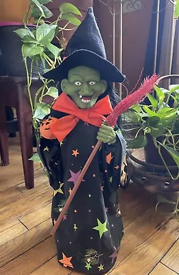Vintage Halloween Creations Animated Scary Witch Motion & Sound Rare 90’s • $56