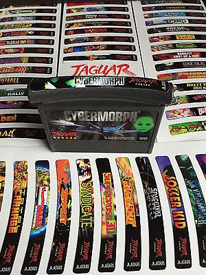 Atari Jaguar Sticker End Labels Set (For All 185 Custom Cartridge Game Stickers) • $22.99