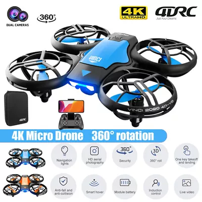 Mini V8 Portable Drone 1080P HD Camera WiFi FPV RC 360° Flip Quadcopter • $24.69