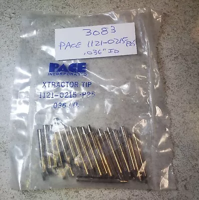 Lot Of (25) New! Pace 1121-0215-P25 .036  ID Extractor Tip • $19.95