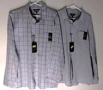 Lot 2 Marc Anthony Men's Luxury Slim Fit XXL Long Sleeve Button-Down Shirts • $39