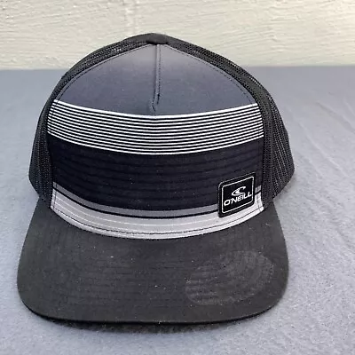 ONeill Hat Cap Snap Back Black Gray Foam Mesh Outdoors Surf Surfer Surfing Mens • $28.90