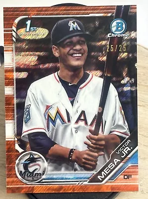 2019 Bowman Chrome BCP-104 Orange Refractor 1st Bowman Victor Mesa Jr. 25/25  • $25.99