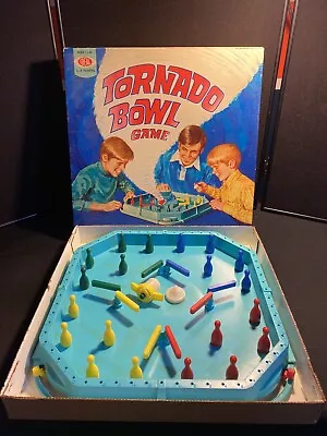 Vintage Tornado Bowl Game Ideal 1971  Bowling Pins/Top No. 2025-5 Rare With Box • $30