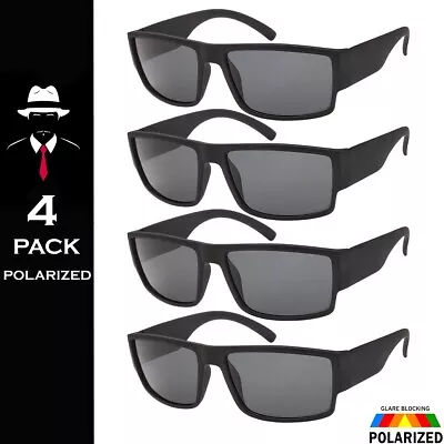 Polarized Sunglasses Mens OG 4 Pack Classic OG Frame Super Dark Polar Style New • $13.95