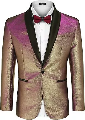 COOFANDY Men's Tuxedo Jacket Slim Fit Shawl Lapel Blazer Suit Jackets For Party  • $138.82
