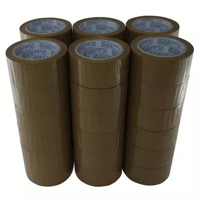 36 Rolls Carton Sealing Brown Packing Tape Box Shipping 1.8 Mil 2  X 110 Yards • $48.87