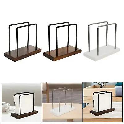 Vertical Napkin Holder Metal Tissue Dispenser Stand For Hotel Picnic Kitchen • £12.08