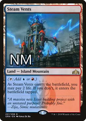 Steam Vents NM MTG: Guilds Of Ravnica • $14.99