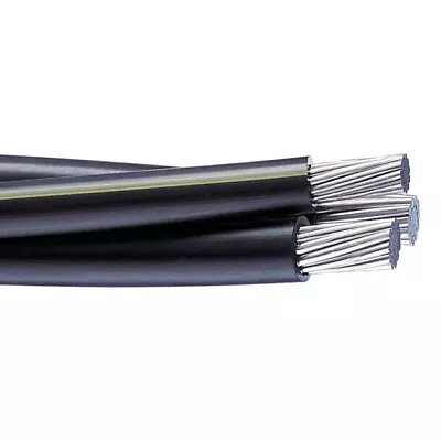 125' Wesleyan 350-350-4/0 Triplex Aluminum URD Wire Direct Burial Cable 600V • $690