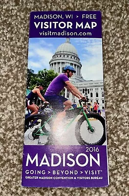 2016 Edition Madison Wisconsin Visitor Travel Road Map~Box H22 • $10.49