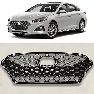 Front Bumper Grille Sport Type Assembly Replacement For 2018 2019 Hyundai Sonata • $167.99