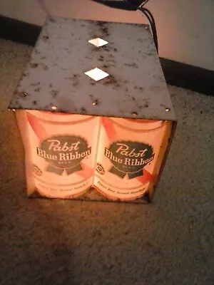 Rare Vintage Pabst Blue Ribbon Beer Light Up Sign 6 Pack Of Cans Pbr • $149.99