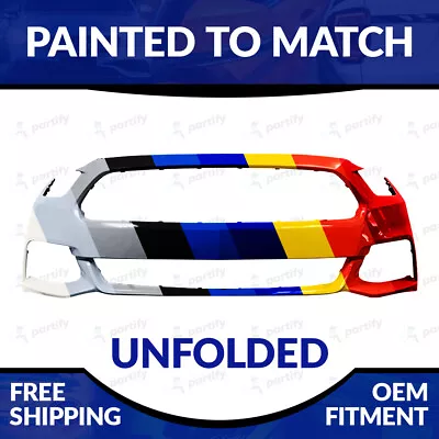 NEW Painted To Match Unfolded Front Bumper For 2015 2016 2017 Ford Mustang • $589.99