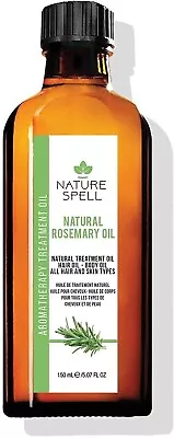 Nature Spell Rosemary Oil For Hair Growth And Skin Treat Dry Damaged Hair 150ml* • £8.49