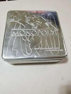 Vintage MONOPOLY Game Millenium Edition In Metal Tin Case 2000 • $18.71