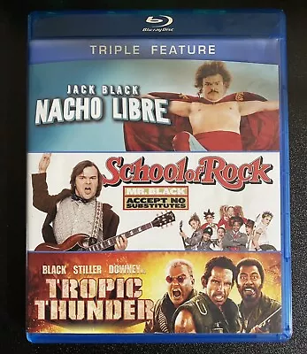 Nacho Libre/School Of Rock/Tropic Thunder (Blu-ray 3-Disc) (Read Description) • $17.99