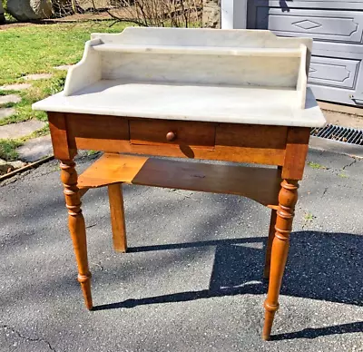 Early Antique Victorian Marble Top Dry Sink Great Estate Find  No Reserve 135. • $135