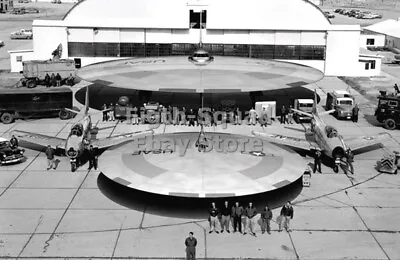 WW2 Picture Photo Experimental Flying Saucer In Area 51 Hangar 5940 • $6.95