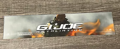 2013 G.I. Joe Retaliation Movie Theater Mylar Poster 2”x12” Dwayne Johnson • $12