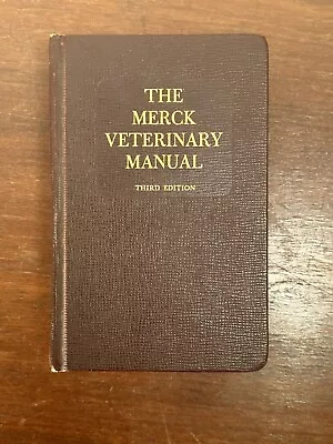 Merck Veterinary Manual 3rd Edition Hardcover Vintage 1967 Tabbed Pages • $18